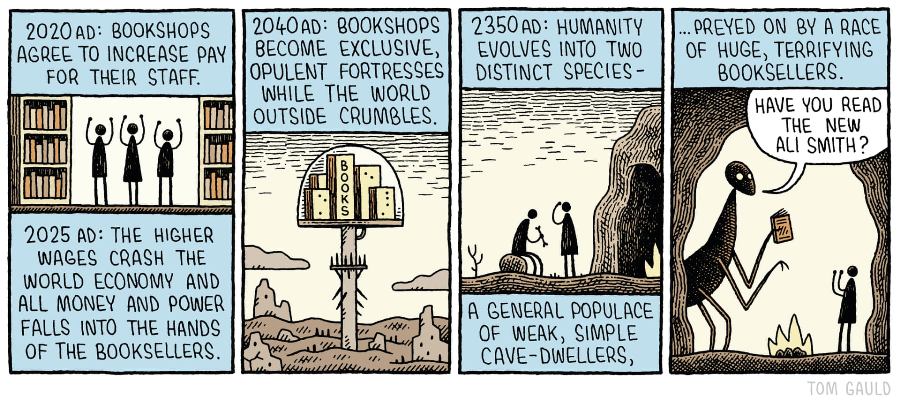 Tom Gauld on booksellers of the future